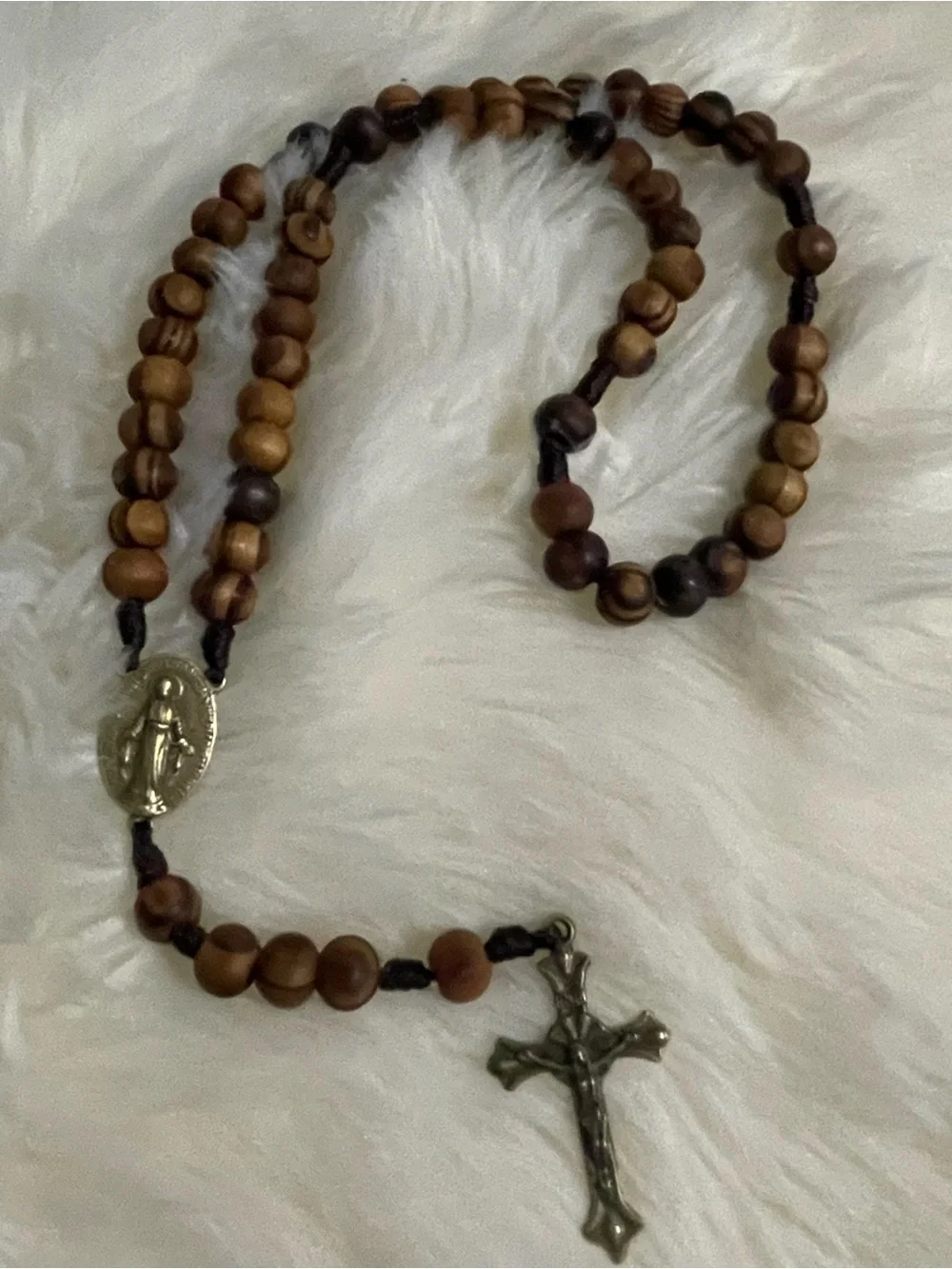 Handmade Wooden Our Lady Of Mt. Carmel Rosary| Catholic prayer beads|